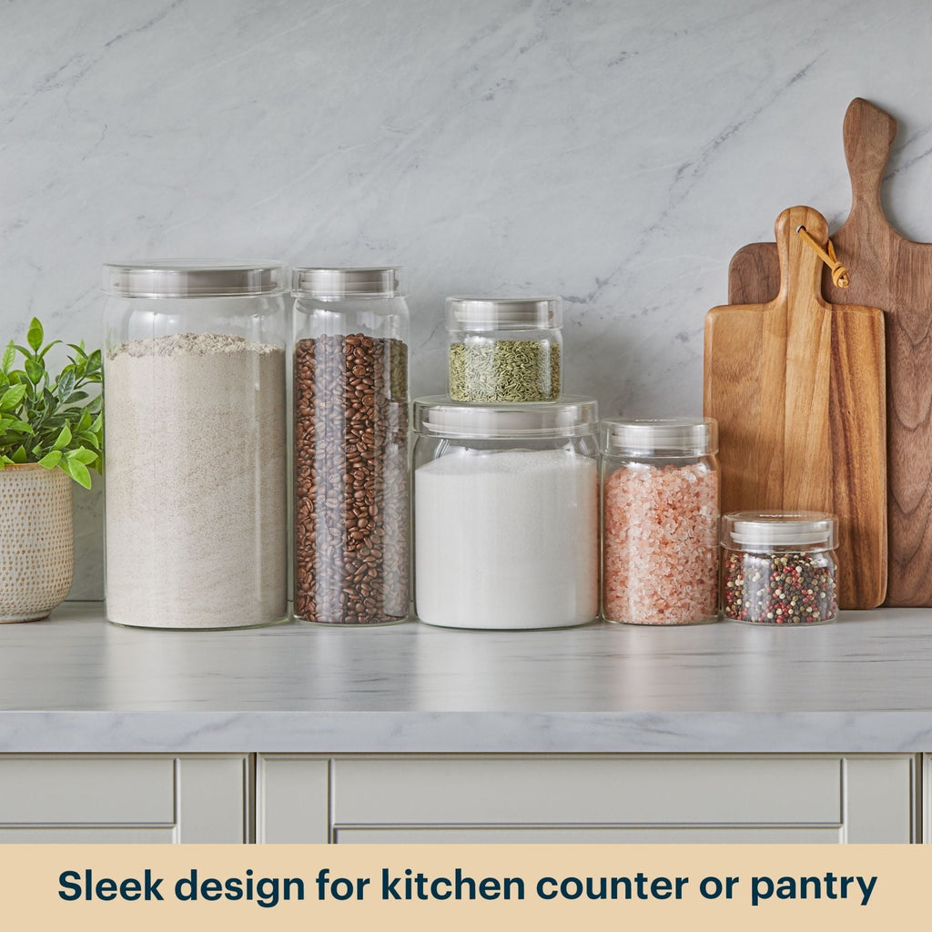 Pyrex® 6-Piece Glass Canister Set