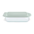 Pyrex® Deep 7 x 11" Rectangle Glass Baking Dish with Sage Green Lid