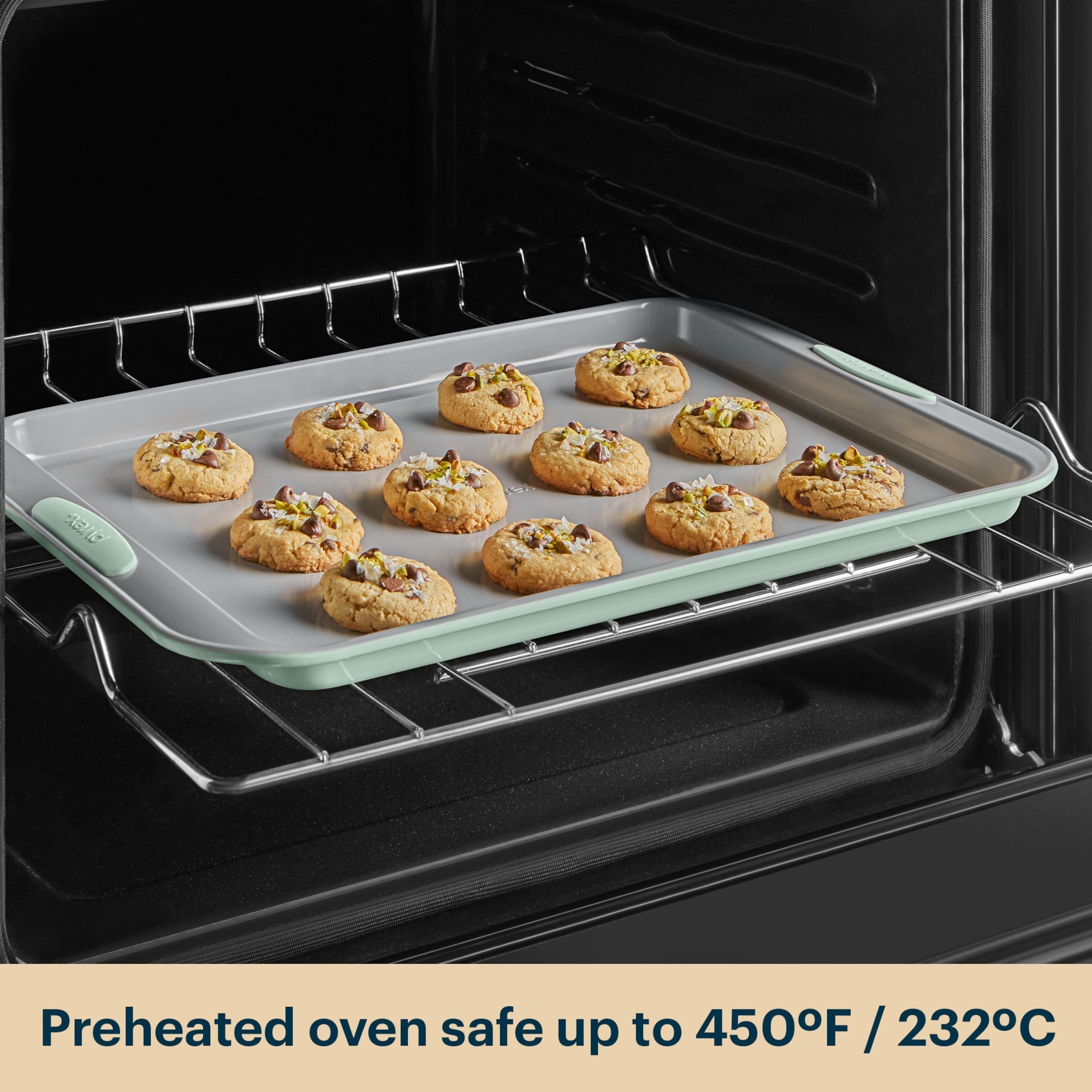 Pyrex® Metal Bakeware 3-Piece Large Cookie Sheet Set in Sage