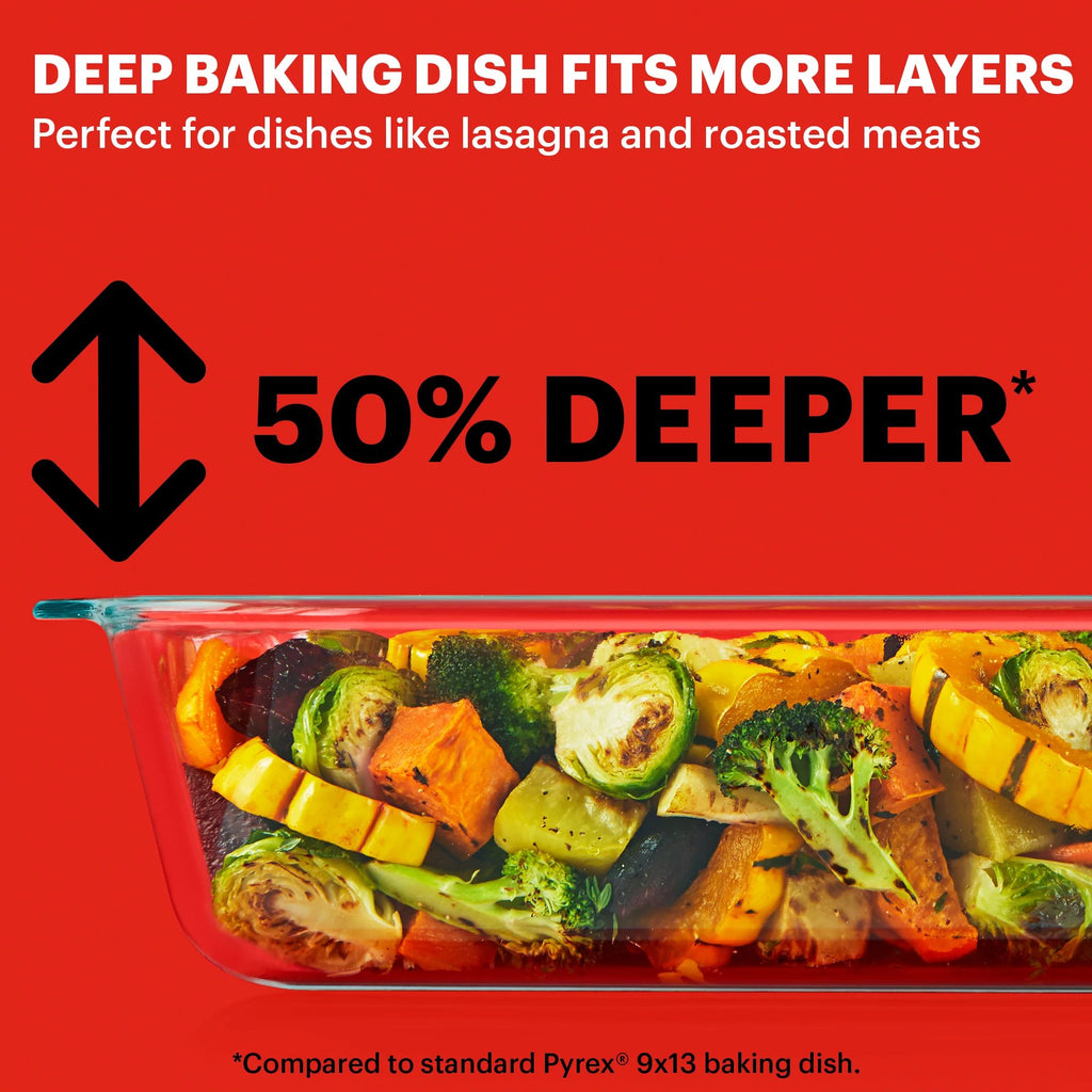 Pyrex® 9" x 13" Deep Oblong Baking Dish