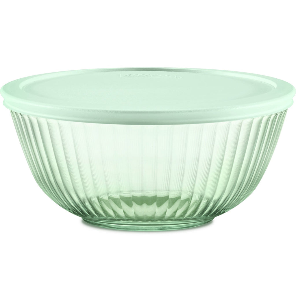 Pyrex® Colors Sculpted Tinted 2.3-quart Mixing Bowl with Lid, Green