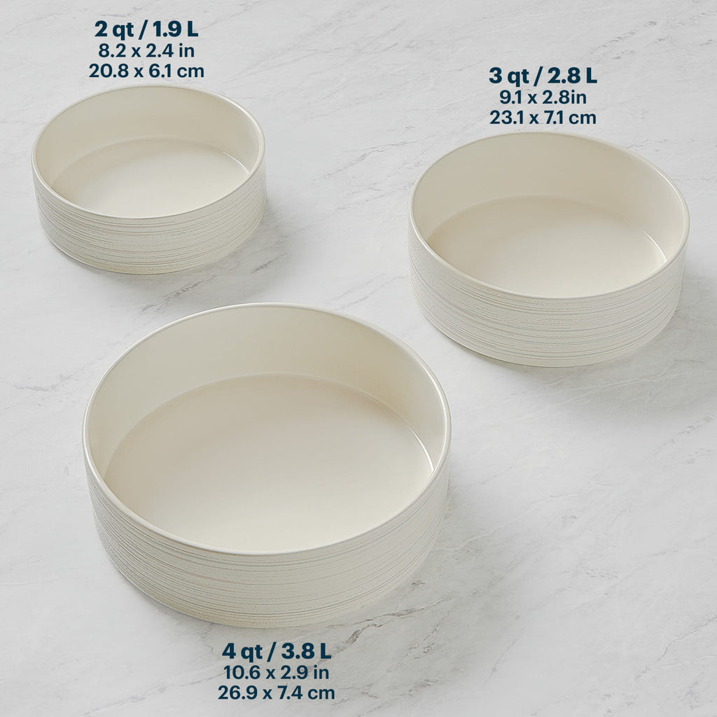 Pyrex® 3-Piece Round Ceramic Bakeware Set