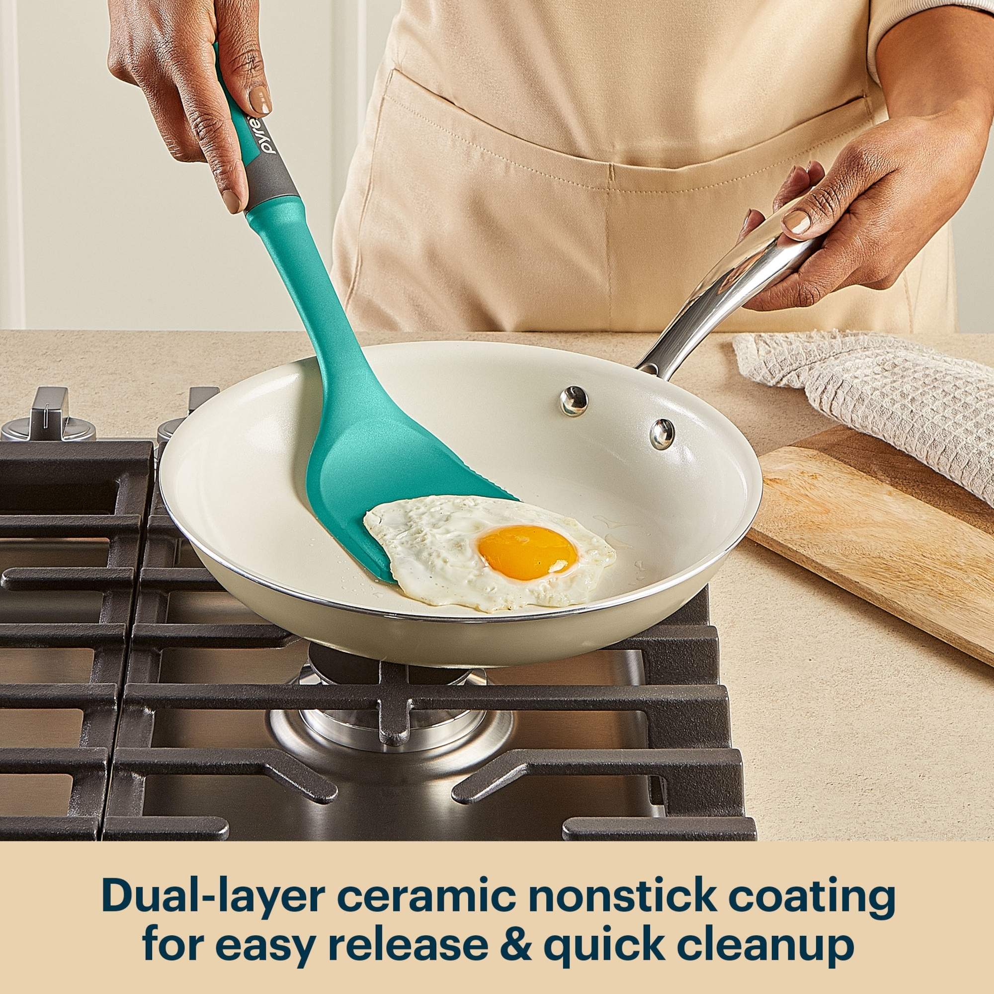 Pyrex® Ceramic Cookware 10-in Fry Pan