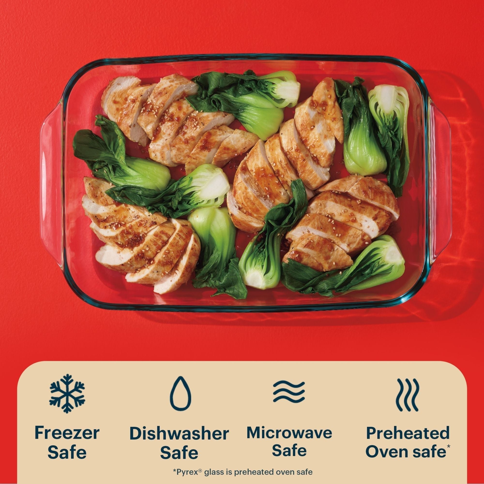Pyrex® Basics 4-piece Glass Bakeware Set