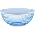Pyrex® Colors Sculpted Tinted 4.5-quart Mixing Bowl with Lid, Blue