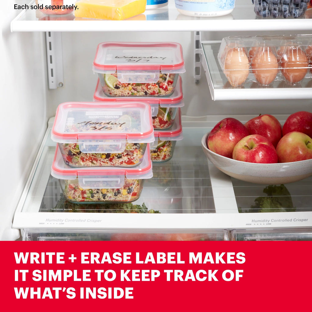 Pyrex® Freshlock™ 4-cup Square Glass Storage