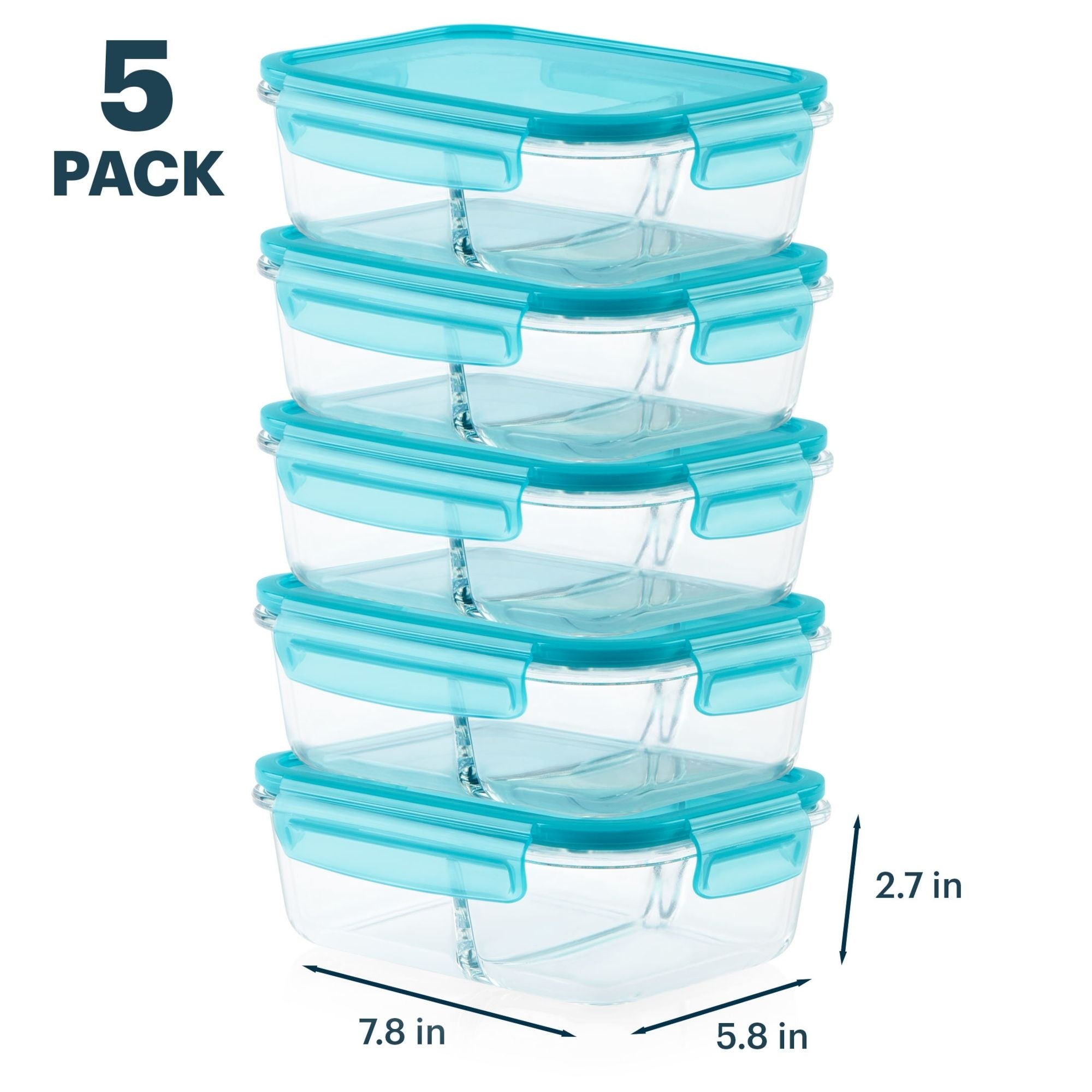 Pyrex® MealBox 10-Piece Divided Storage Set, 4 Cup