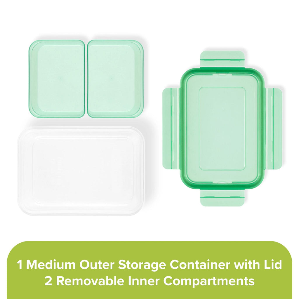 Snapware® Meal Prep Divided: 4.6-cup Rectangle Storage Container, 2-Section