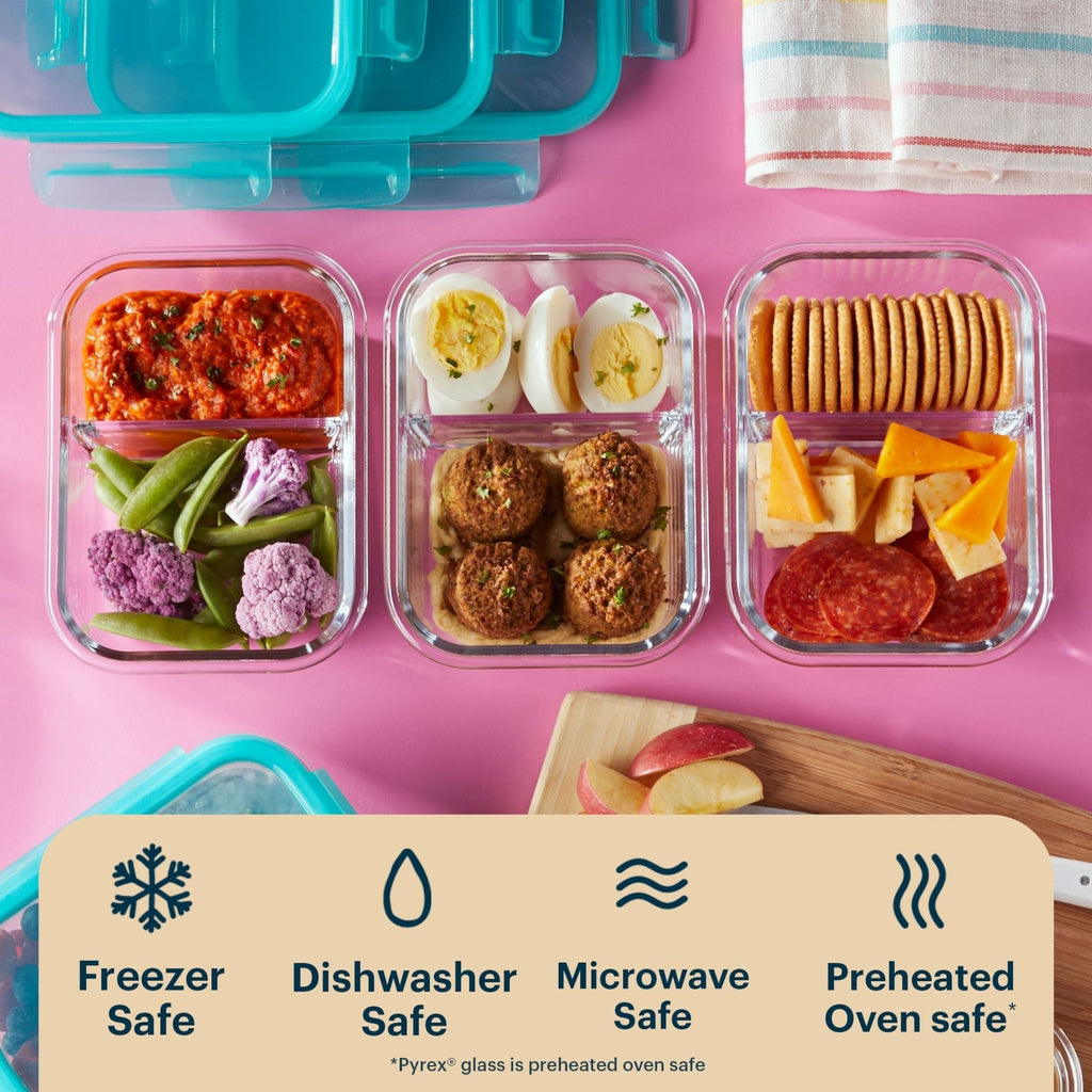 Pyrex® MealBox 10-Piece Divided Storage Set, 2.3 Cup