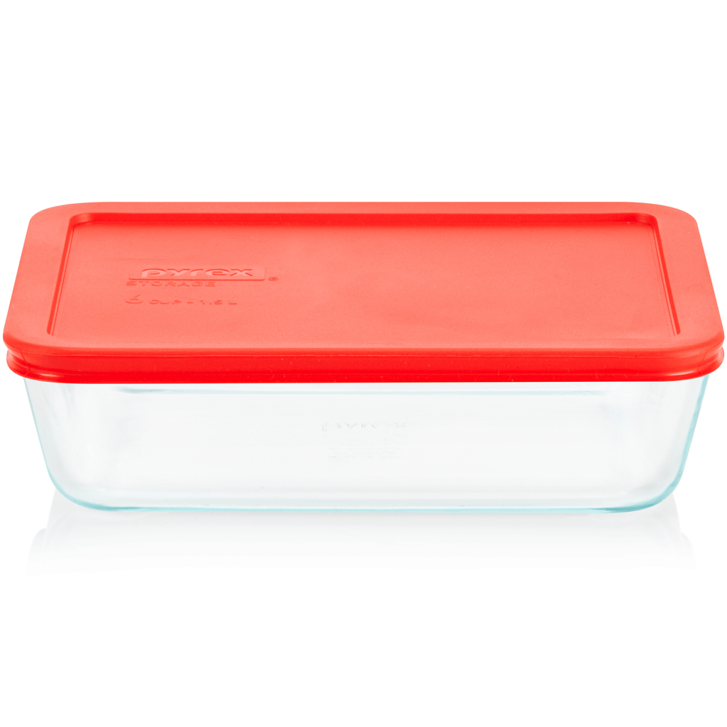 Pyrex® Simply Store® 6-Cup Rectangle Glass Storage with Plastic Lid