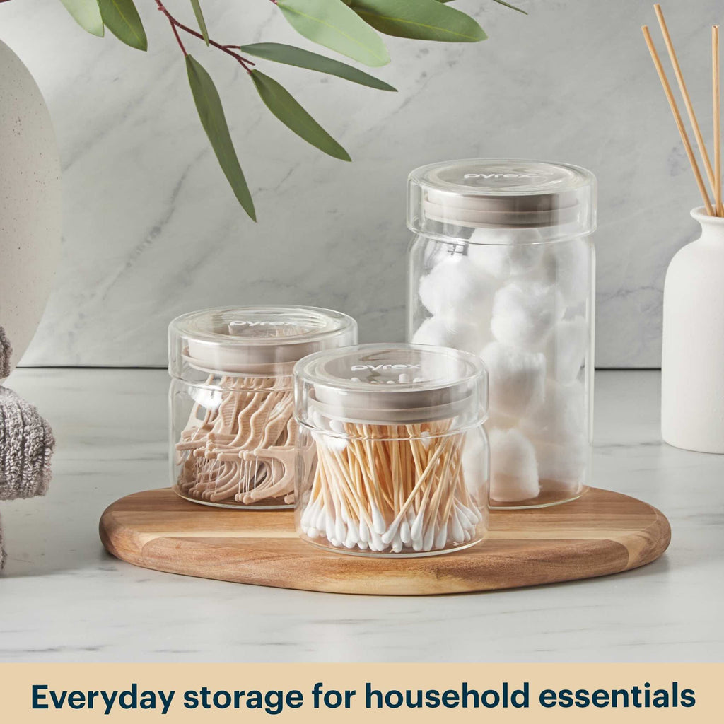 Pyrex® 4-Piece Glass Canister Set