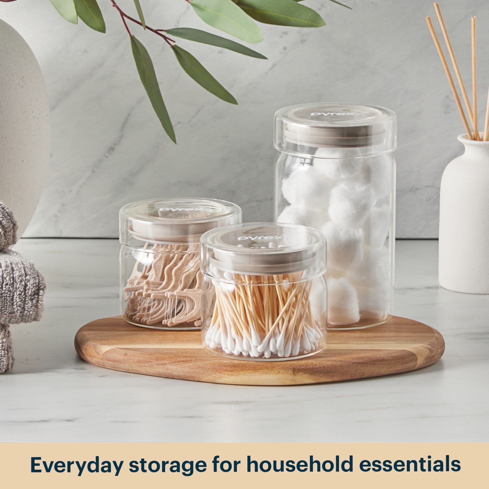 Pyrex® 6-Piece Glass Canister Set